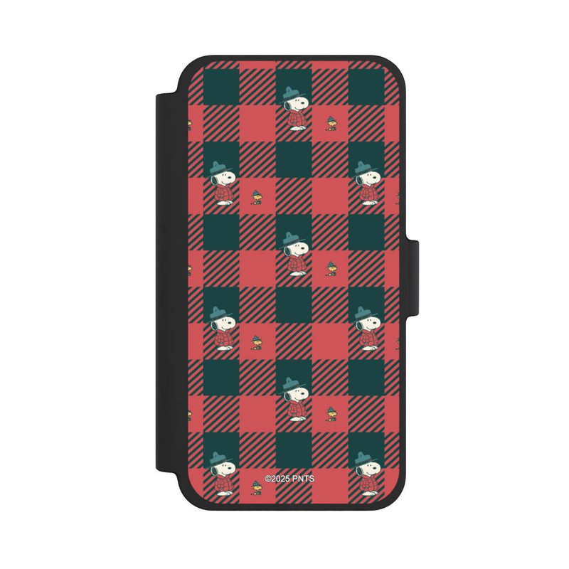 iPhone 12 mini NIVOflip Peanuts Rot Schottenmuster