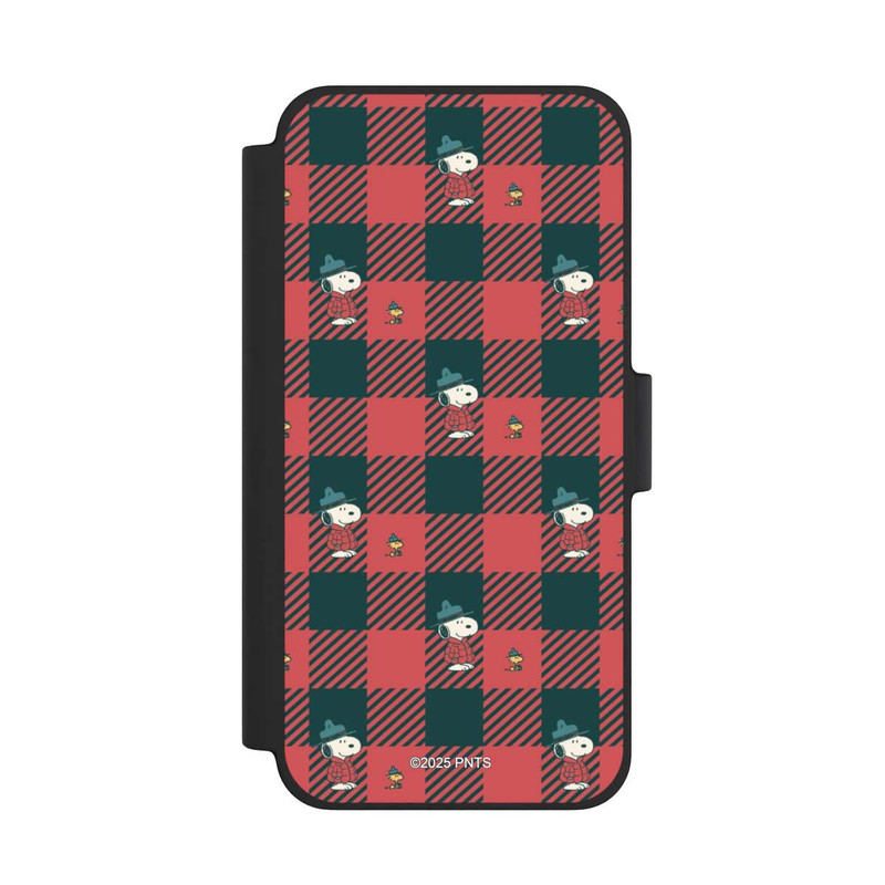 iPhone 12 mini NIVOflip Peanuts Red Tartan Pattern