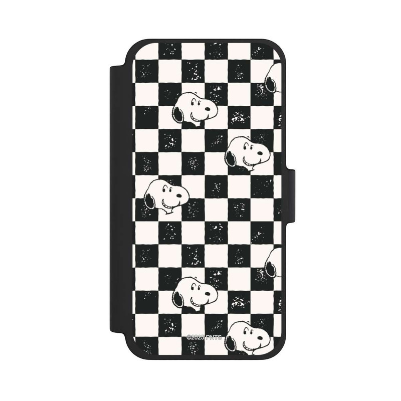 iPhone 12 mini NIVOflip Snoopy Heads Checked Pattern