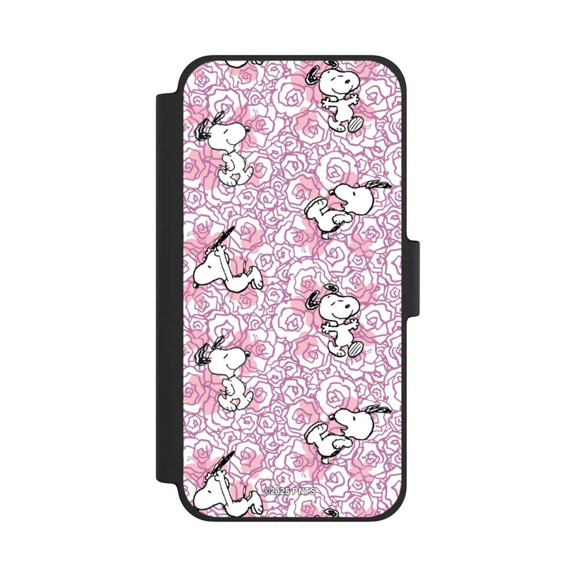 iPhone 12 mini NIVOflip Peanuts Pink Roses Pattern