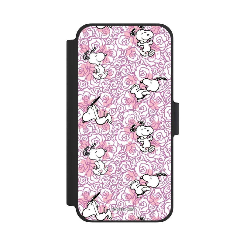 iPhone 12 mini NIVOflip Peanuts Pink Roses Pattern