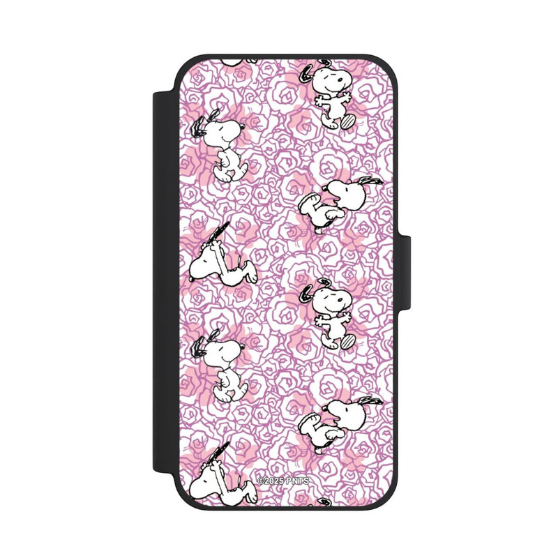 iPhone 12 mini NIVOflip Peanuts Pink Roses Pattern