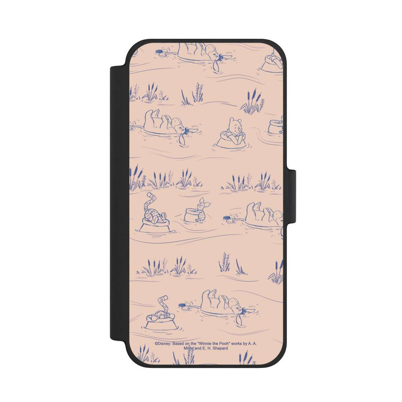 iPhone 12 mini NIVOflip Winnie l'Ourson Pont Rose à Motif Céramique