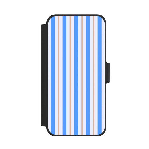 Apple iPhone 12 mini NIVOflip Streifen Blau Beige