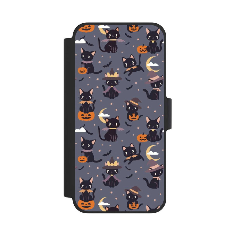 iPhone 12 mini NIVOflip Cute Halloween Witch Cats and Pumpkins