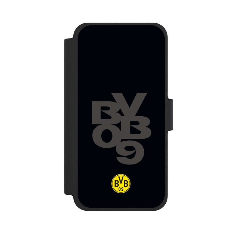 iPhone 12 mini NIVOflip BVB09 Grau Schwarz