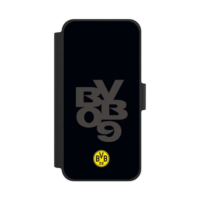 iPhone 12 mini NIVOflip BVB09 Grau Schwarz