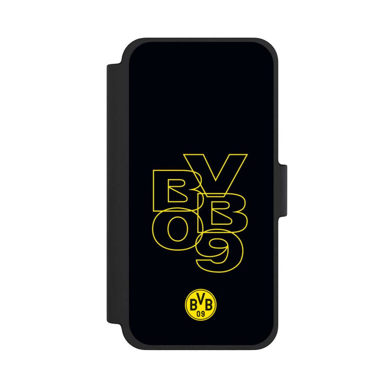 iPhone 12 mini NIVOflip BVB09 Gelb Schwarz