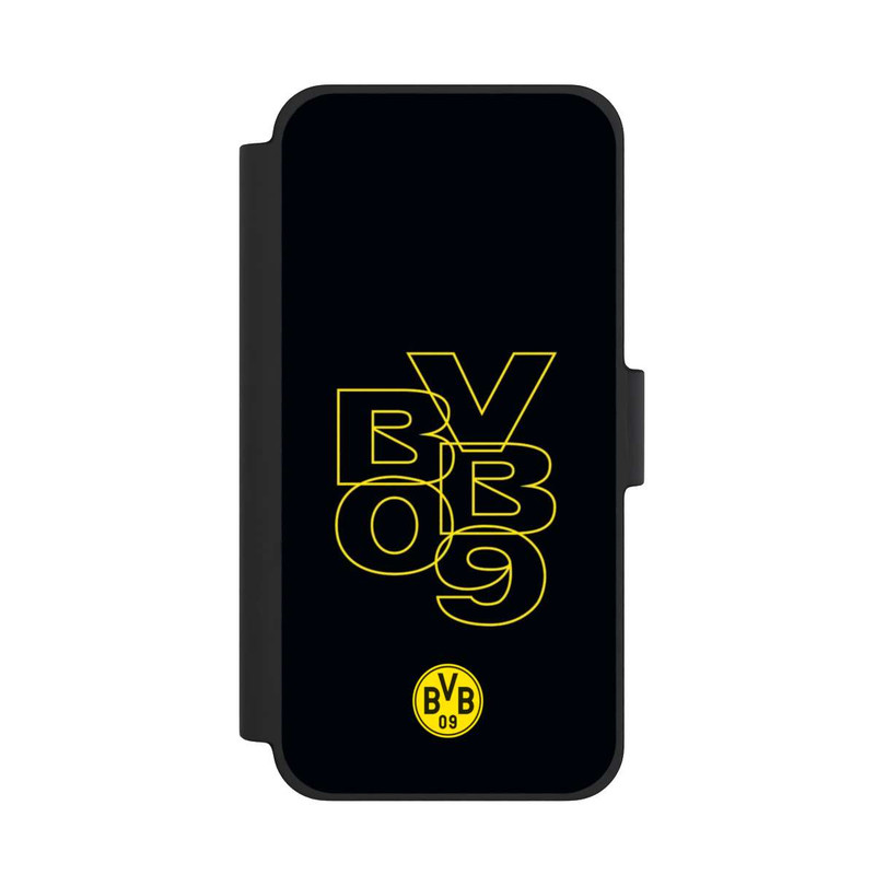iPhone 12 mini NIVOflip BVB09 Gelb Schwarz