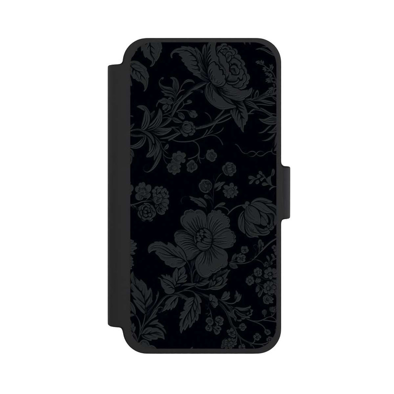 iPhone 12 mini NIVOflip Dunkle Blumen Vintageoptik