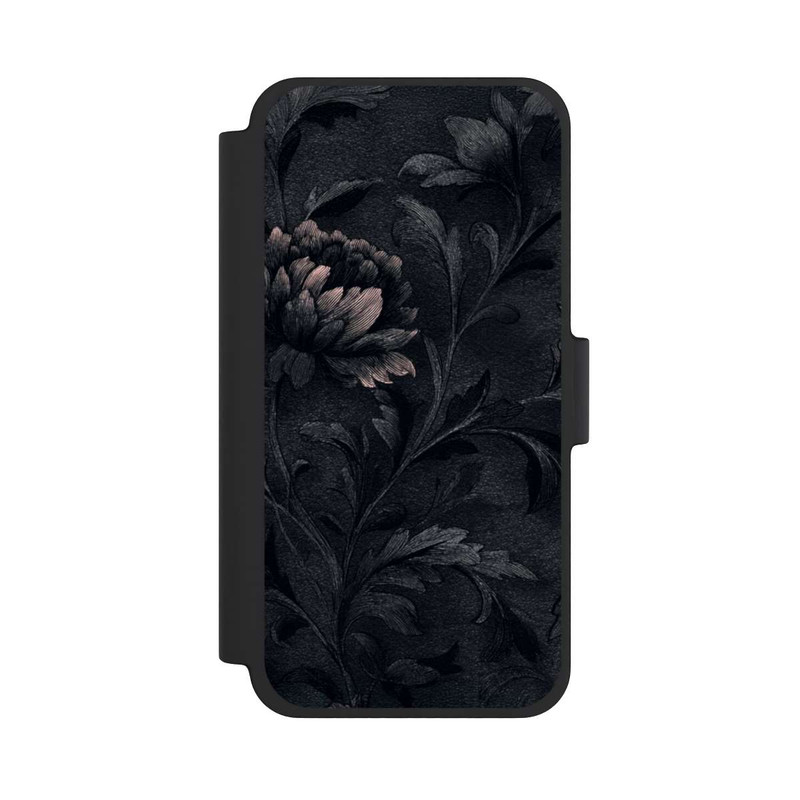 iPhone 12 mini NIVOflip Dunkles Blumenmuster Vintage