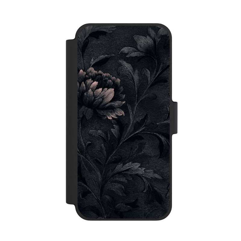 iPhone 12 mini NIVOflip Dunkles Blumenmuster Vintage