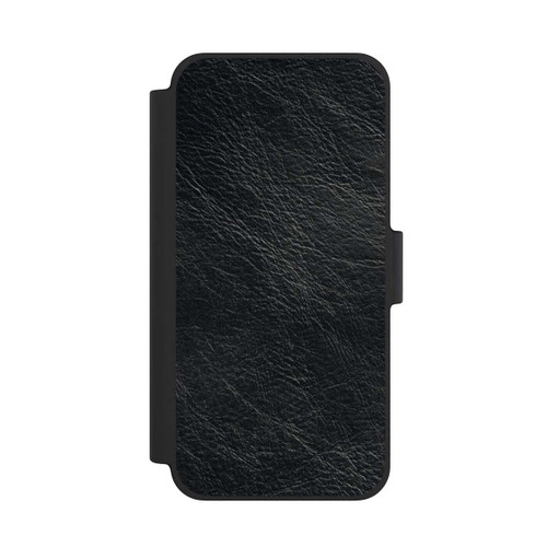 Apple iPhone 12 mini NIVOflip Schwarzer Lederlook Hintergrund