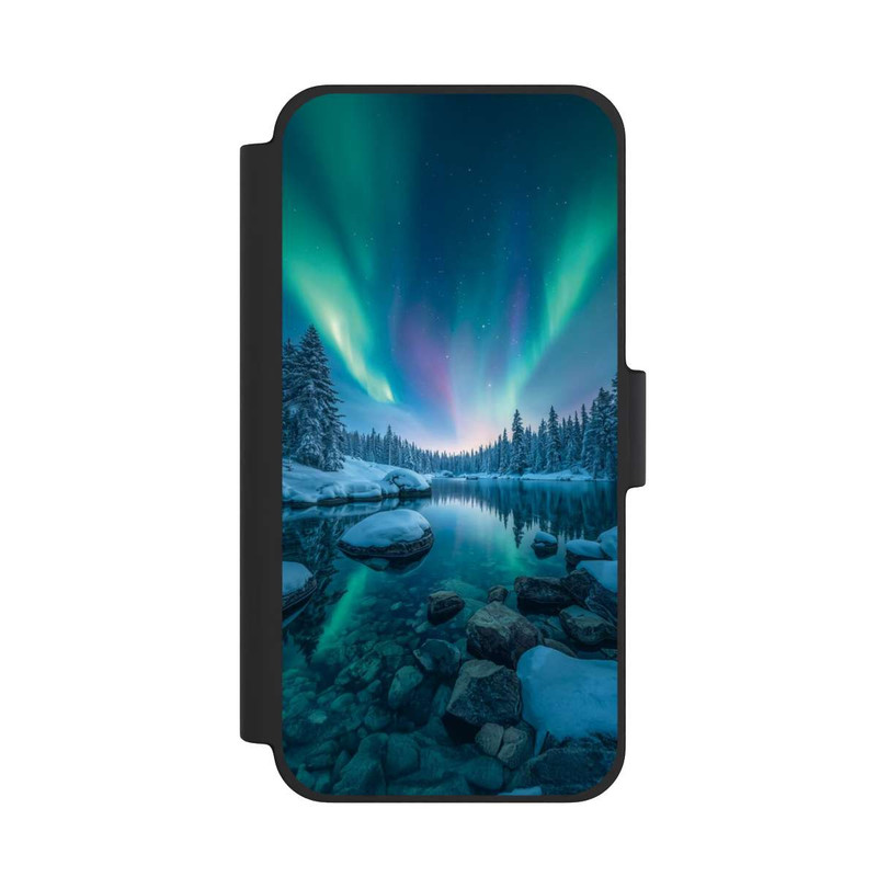 iPhone 12 mini NIVOflip Aurores boréales Briller avec IA