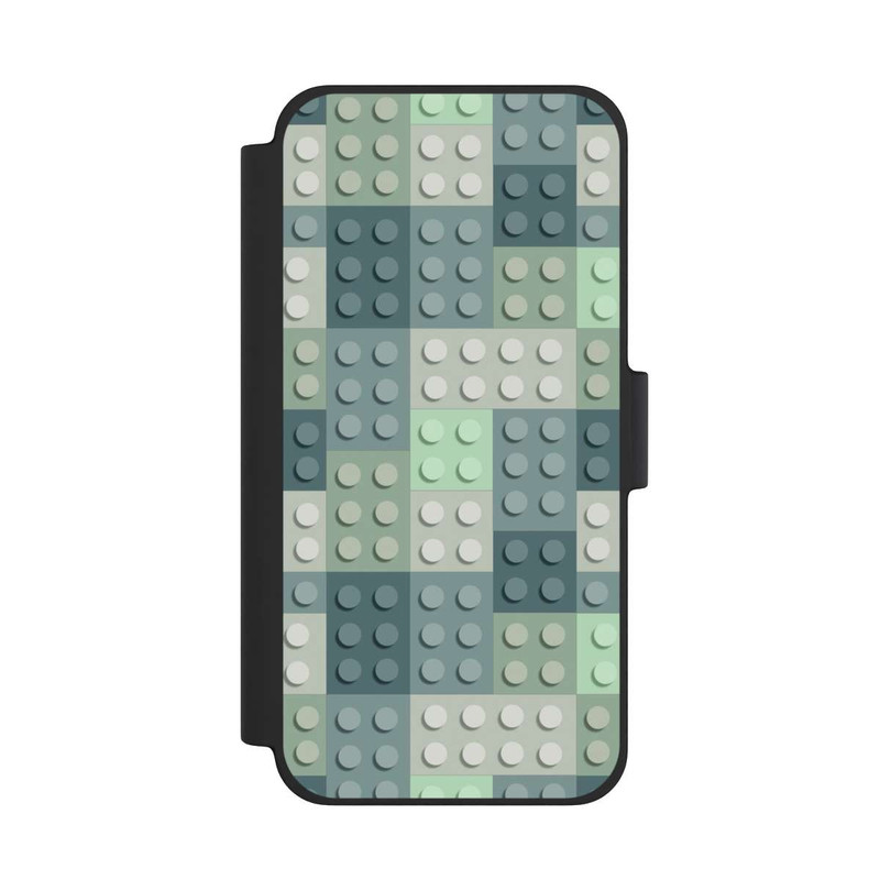 iPhone 12 mini NIVOflip Green Blocks Pattern