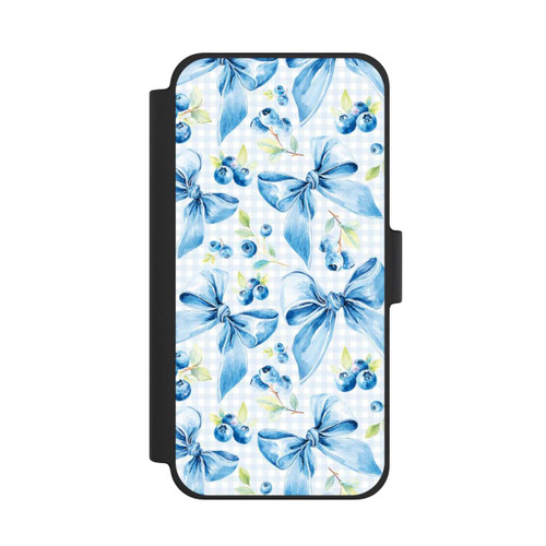 Apple iPhone 12 mini NIVOflip Blaue Schleifen und Blaubeeren mit KI