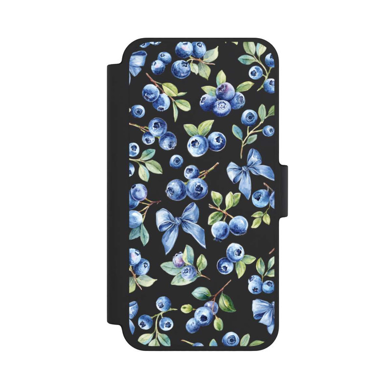 iPhone 12 mini NIVOflip Blaubeere Schleifen Transparent mit KI
