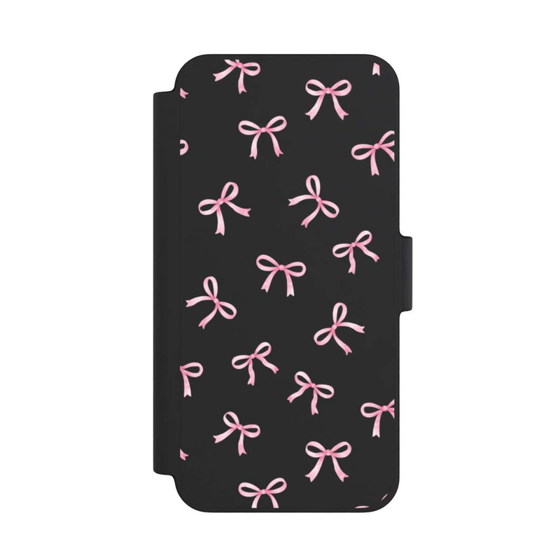 iPhone 12 mini NIVOflip Pink Bows transparent with AI