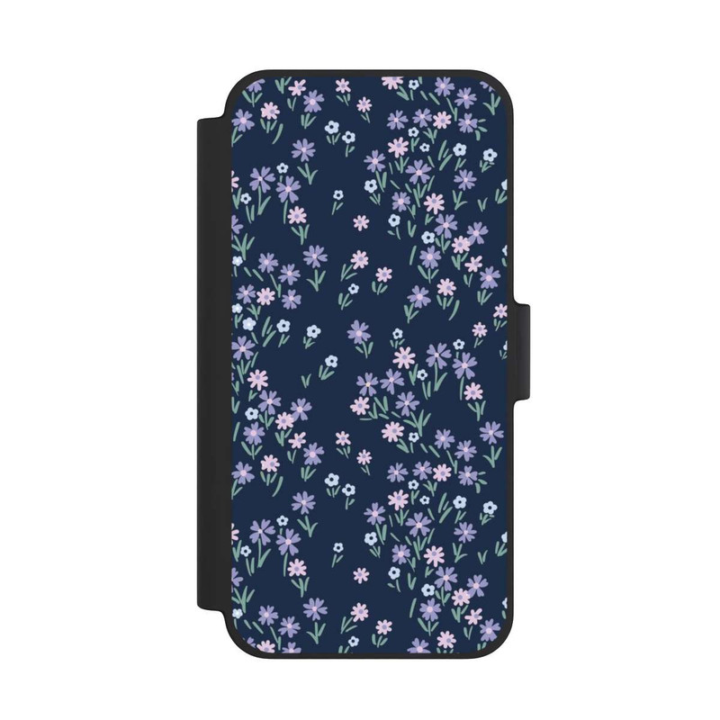 iPhone 12 mini NIVOflip Dark Blue Floral Theme