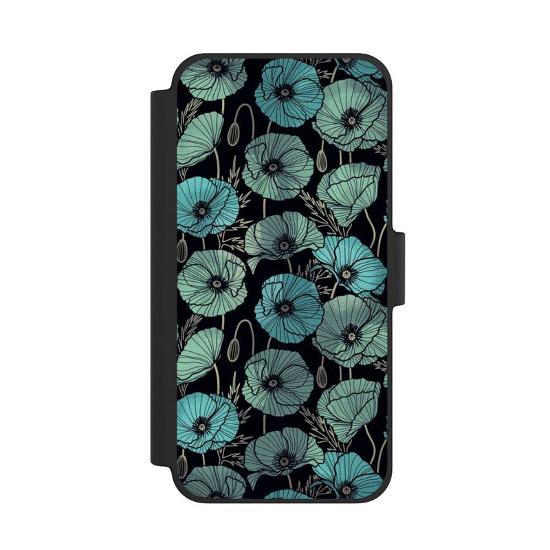 iPhone 12 mini NIVOflip Coquelicots d'Été Verts