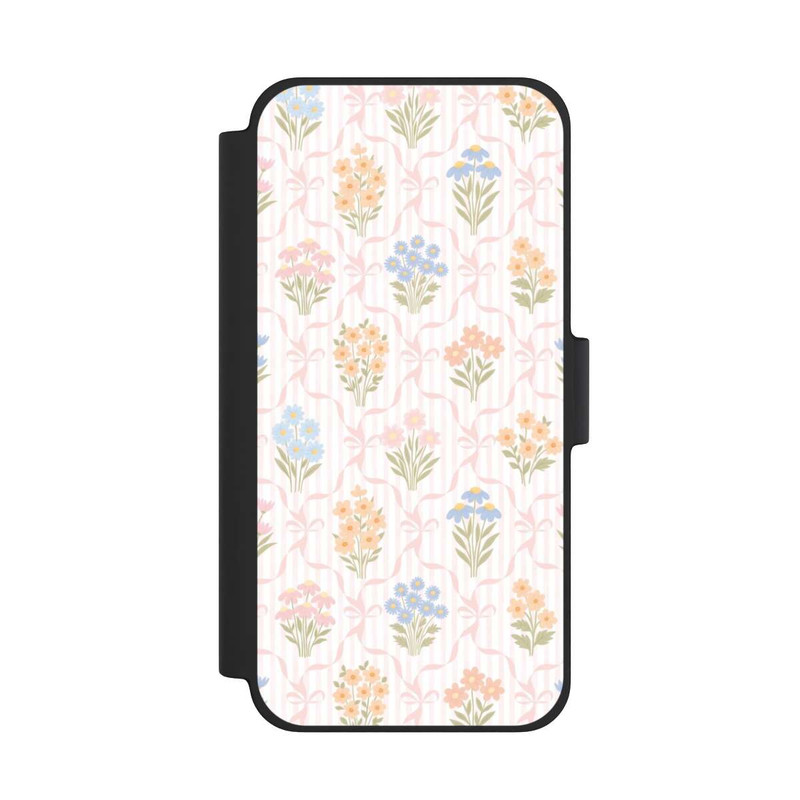 iPhone 12 mini NIVOflip Vintage Frühlingsblumenstrauß im Cottagecore Stil