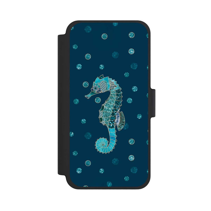 iPhone 12 mini NIVOflip Glamour Sea Horse Art