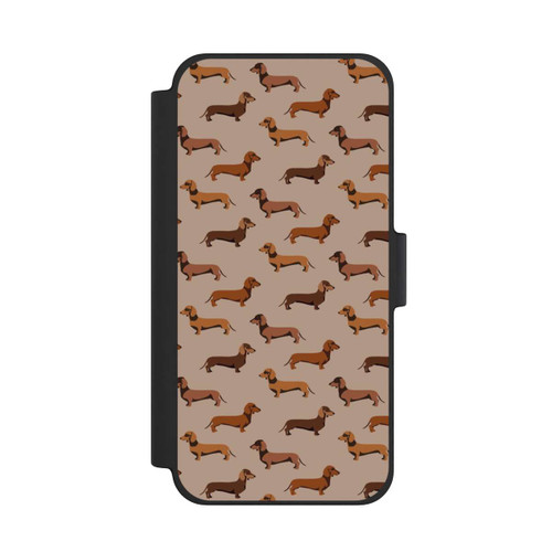 Apple iPhone 12 mini NIVOflip Modèle Teckel Brun