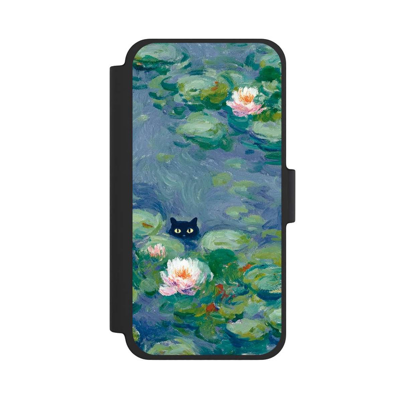 iPhone 12 mini NIVOflip Katze im Teich Gemälde