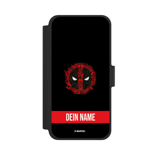 Apple iPhone 12 mini NIVOflip Deadpool Logo Personalisierbar
