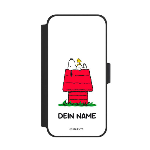 Apple iPhone 12 mini NIVOflip Snoopy and Woodstock Classic Personalisierbar