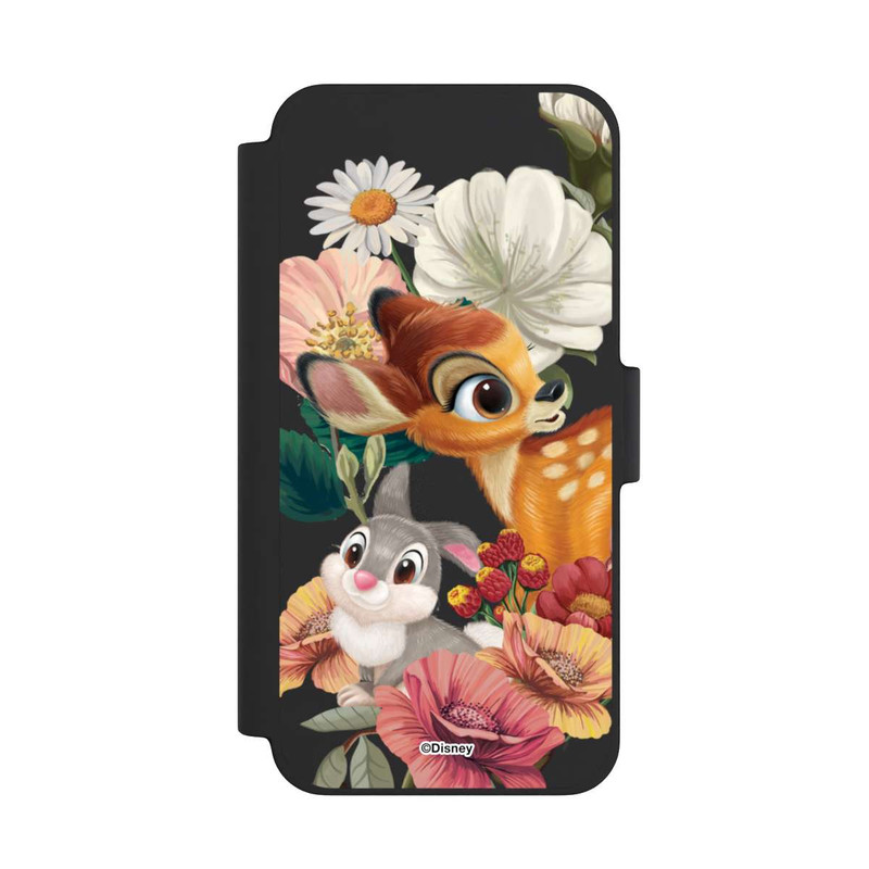 iPhone 12 mini NIVOflip Bambi und Klopfer Blumen Transparent