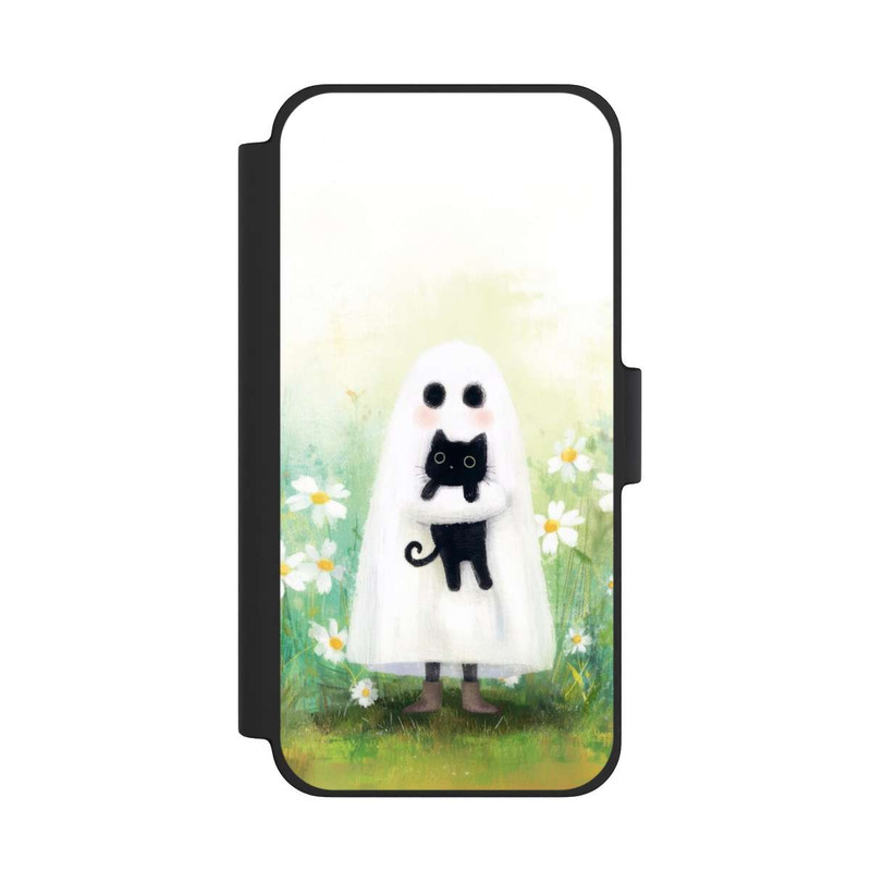 iPhone 12 mini NIVOflip Geist und Katze Halloween mit KI