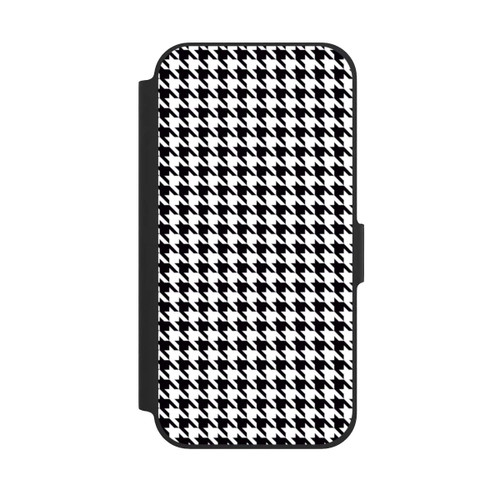 Apple iPhone 12 NIVOflip Hahnentritt Schwarz Weiß