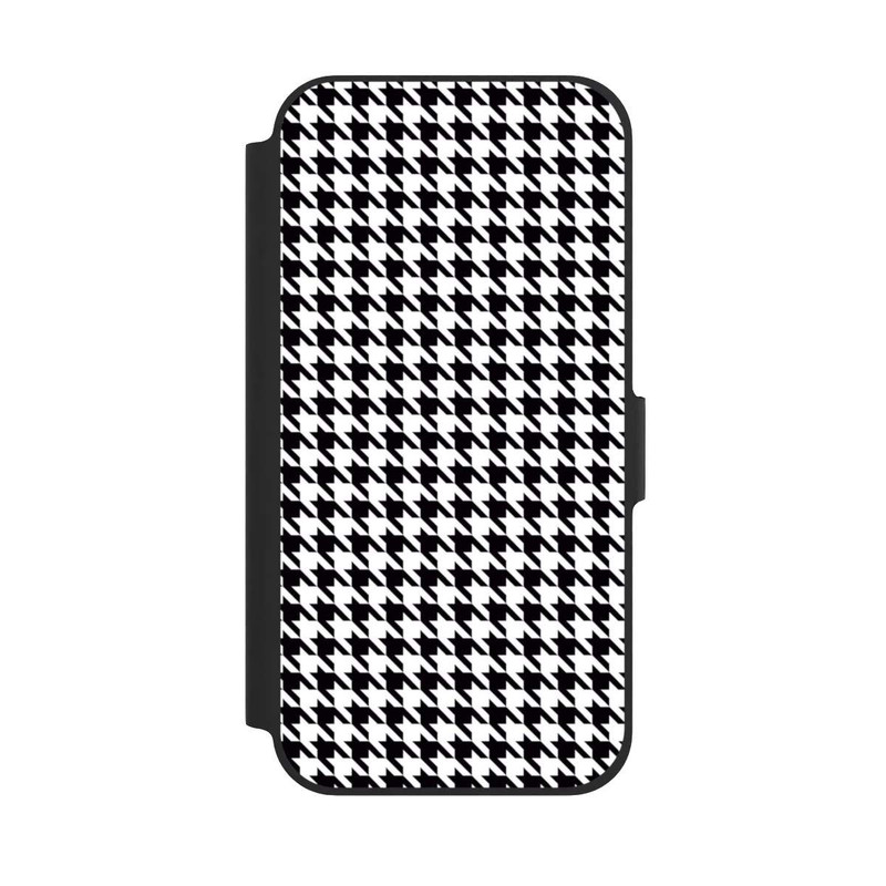 iPhone 12 NIVOflip Houndstooth black-white