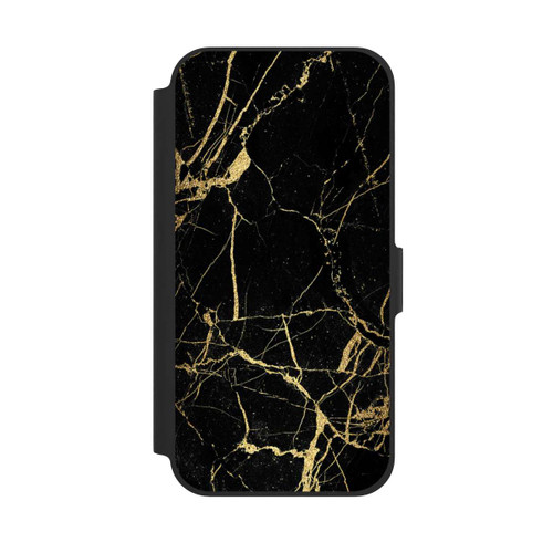 Apple iPhone 12 NIVOflip Schwarzgoldener Marmor-Look