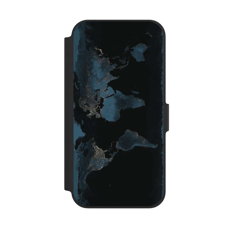 iPhone 12 NIVOflip Carte du Monde Nuit