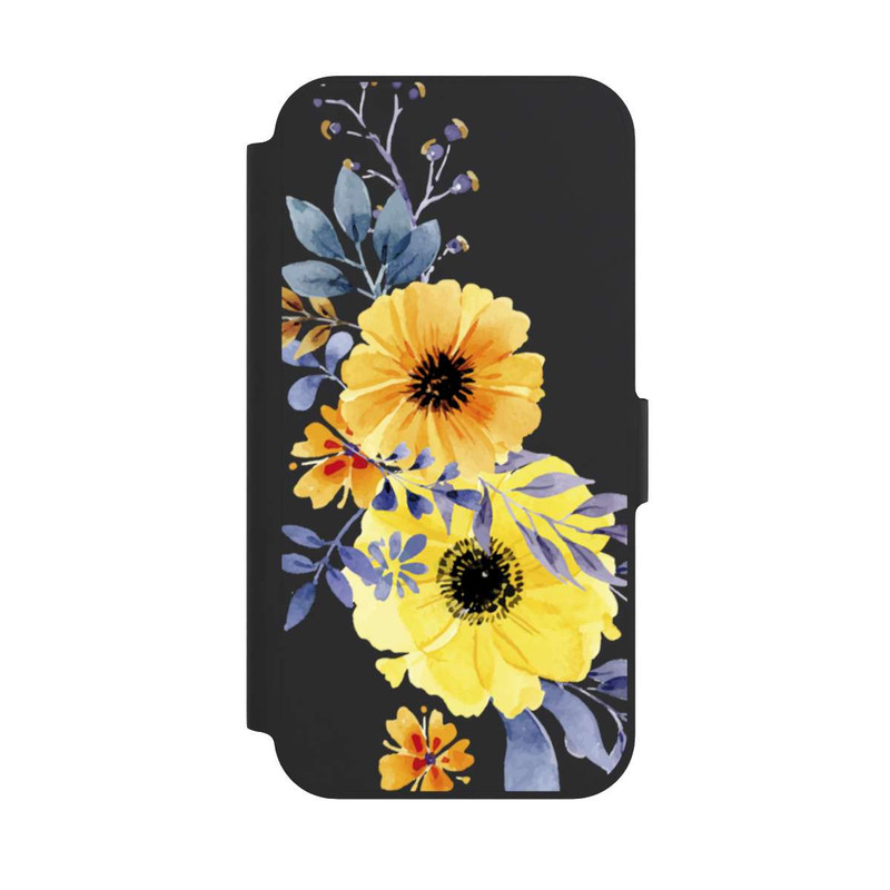 iPhone 12 NIVOflip Gelbe schwedische Blumen