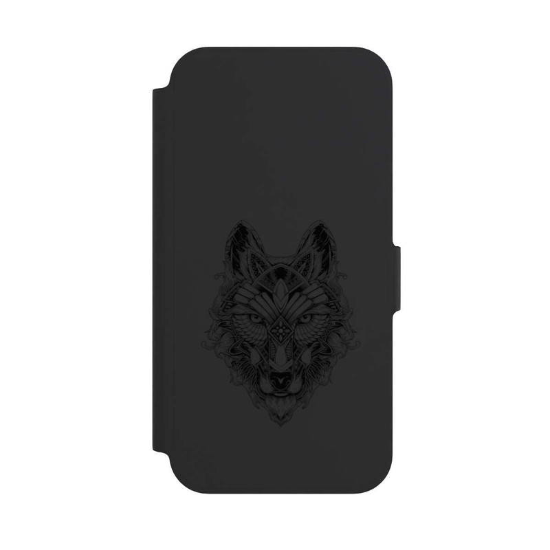 iPhone 12 NIVOflip Wolf Mandala ohne Hintergrund