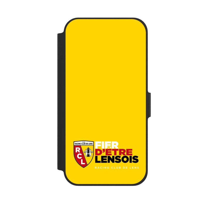 iPhone 12 NIVOflip Fond Logo RCL Jaune