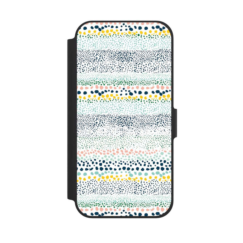 iPhone 12 NIVOflip Petits Points Blanc Texturé