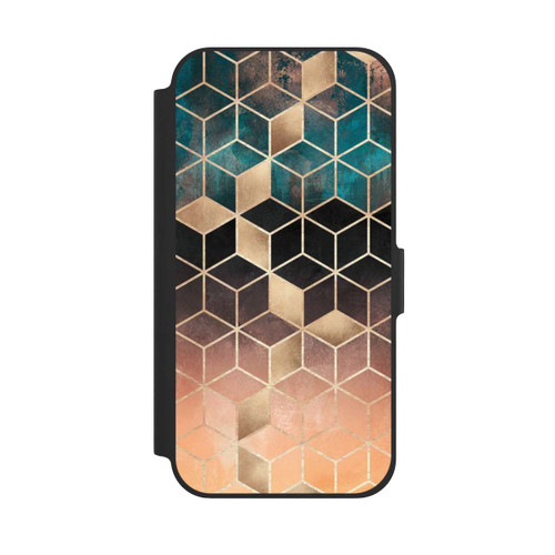 Apple iPhone 12 NIVOflip Ombre Traum Würfel Gold Druck