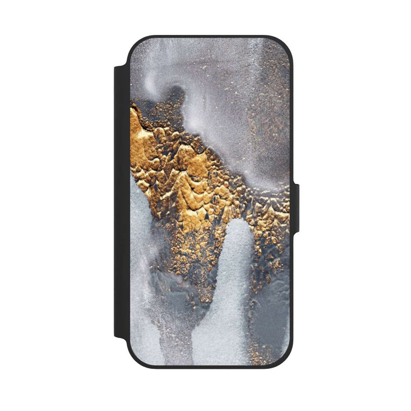 iPhone 12 NIVOflip Look béton doré pailleté