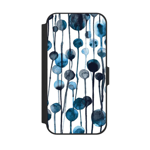 Apple iPhone 12 NIVOflip Tropfende Punkte blau