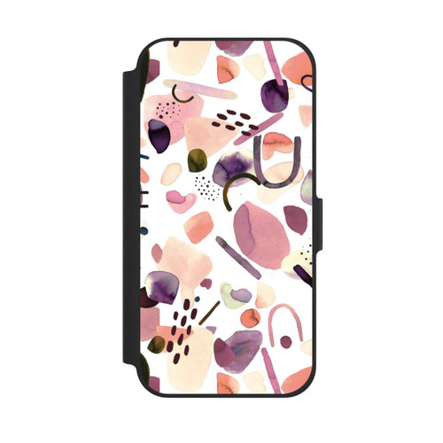 Apple iPhone 12 NIVOflip Abstrakte Formen aquarell lila
