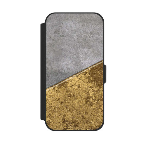 Apple iPhone 12 NIVOflip Beton und Goldlook