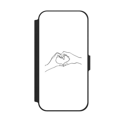 Apple iPhone 12 NIVOflip Line Art mains d'amour