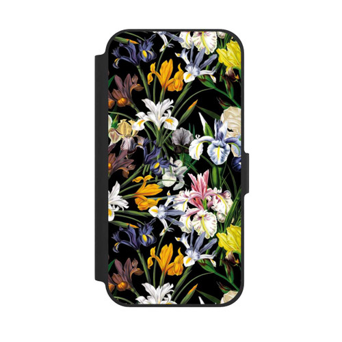Apple iPhone 12 NIVOflip Dunkle Wildblumentapete