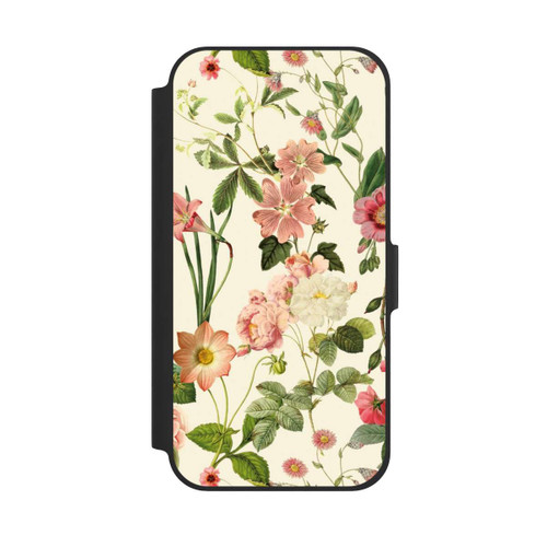 Apple iPhone 12 NIVOflip Fleurs sauvages sur jaune clair