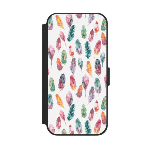 Apple iPhone 12 NIVOflip Boho Watercolor Feathers