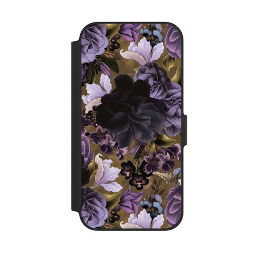 Apple iPhone 12 NIVOflip  Lila und goldene Vintageblumen